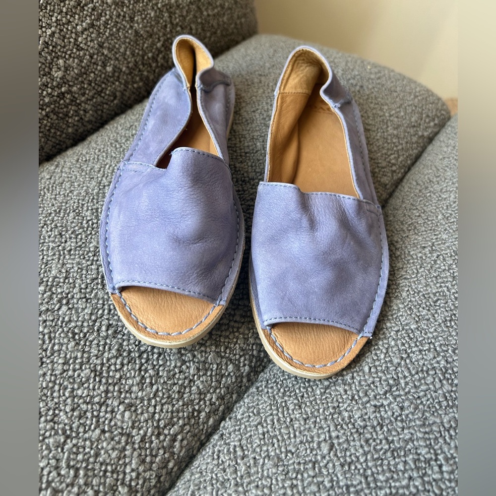 Coach Lydia Periwinkle Purple Leather Loafers